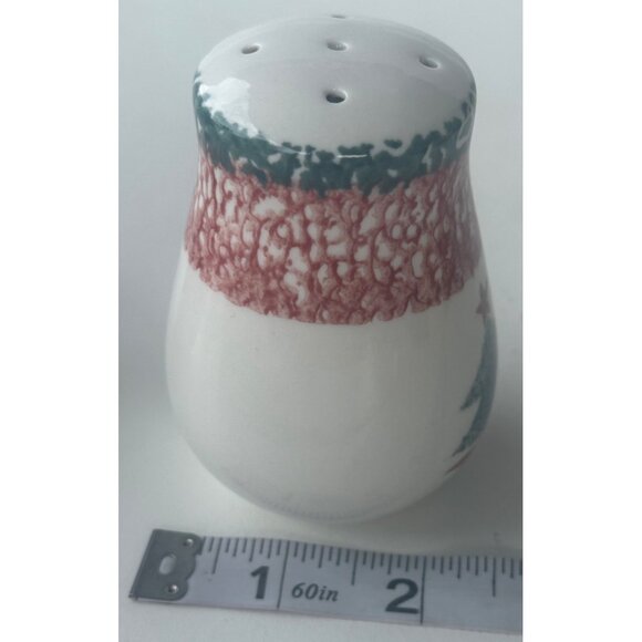 Gibson Housewares Christmas Tree Salt & Pepper Shakers Ceramic 3.5" Tall - Picture 6 of 10